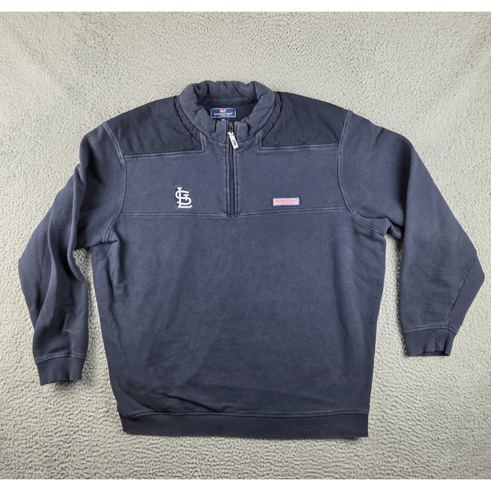 St Louis Cardinals‎ MLB Martha's Vineyard Pullover Sweater Mens 2XL Navy Blue